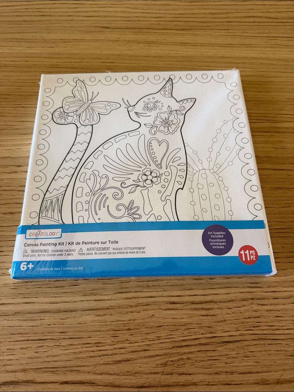 Creatology. Canvas Painting Kit. Cat In Nature.